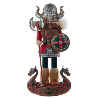 Kurt Adler Wooden Hollywood Nutcracker Collection, Viking, 15in - Image 1 of 4