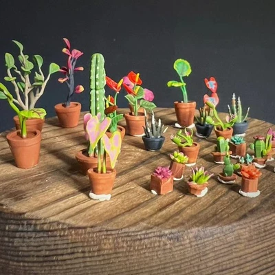 1/64 Scale Diorama Plant Model Car Garage Workshop Scene Display Model Accessory - Image 1 of 4