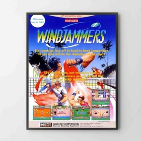 Poster Windjammers Neo Geo Arcade Premium Glossy Unframed Poster Print A0807