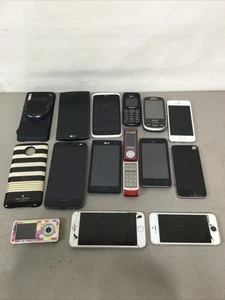 Lot of 13 Mixed Brand Smartphones & Electronics– For Parts or Repair – Untested - Picture 1 of 17