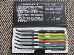 Tsubosan MA00600 HRC40 - HRC65 Hardness Tester File Set Of 6 - Picture 1 of 4