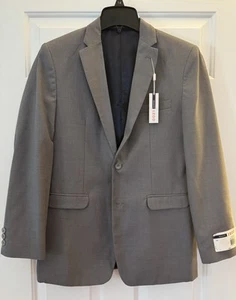 Boys NWT Izod Medium Grey Sport Coat Regular Fit Size 18 - Picture 1 of 5