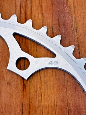 Plato Sugino 48 dientes - Ancho 3/32 - 130 BCD - De colección - Nuevo de Lote Antiguo - Plateado Foto 1 de 3