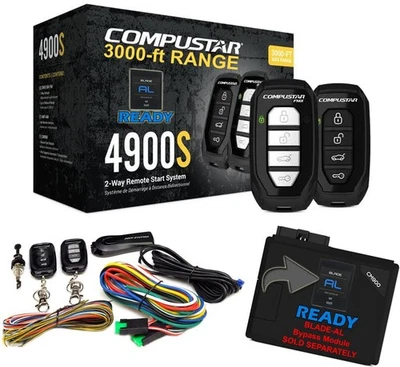 CS4900-S (4900S) 2-Way Remote Start and Keyless Entry System with 3000-ft Range - Image 1 of 4