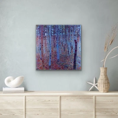 Impresión de cuadro de arte de pared en lienzo "Beech Forest de Gustav Klimt" Foto 1 de 4