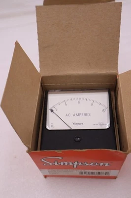 NEW SIMPSON 35073 / 35073 ANALOG PANEL METER MODEL 1357 RANGE 0-5 ACA STK H437A - Image 1 of 3