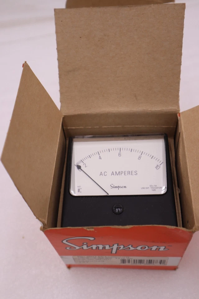 NEW SIMPSON 35073 / 35073 ANALOG PANEL METER MODEL 1357 RANGE 0-5 ACA STK H437A - Image 1 of 3