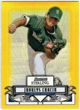 JHOULYS CHACIN - 2008 BOWMAN STERLING PROSPECTS GOLD REFRACTOR RC /50