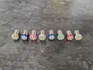 5 x Flipper LED Bajonette BA9S ( 8 SMD ) 6,3 V AC/DC - Bild 1 von 9