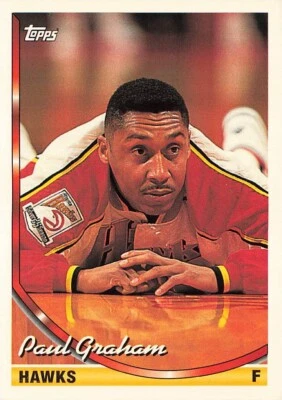 1993 Topps #217 Paul Graham Atlanta Hawks - Image 1 of 2