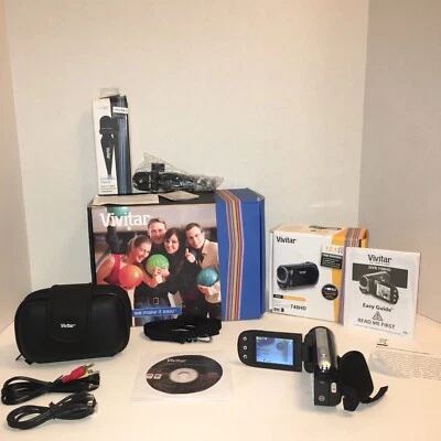 Vivitar DVR748HD 1080P HD Video Camcorder - 12 MP, 4X Zoom, 2.4" Screen - Image 1 of 4