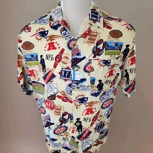 NFL New England Patriots Camp Shirt Mens SZ L - Picture 1 of 12