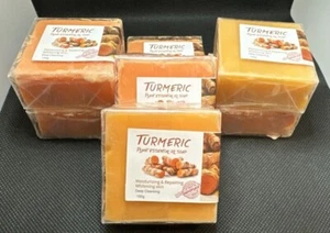 New Set of 2 Tumeric Soap, Skin Brightening Dark Spots Lightening Anti Acne - Picture 1 of 1