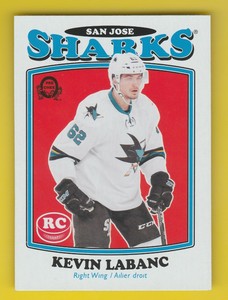 2016-17 UPPER DECK O PEE CHEE 693 KEVIN LABANC RETRO PRINT ERROR BLANK BACK 1/1?
