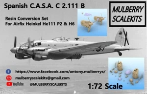1/72 CASA C 2.111 CONVERSION SET FOR AIRFIX HEINKEL He111 MULBERRY SCALE KITS - Imagen 1 de 9