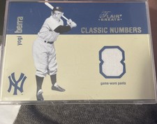 Yogi Berra 2003 Flair Greats Classic Numbers Game Worn Pants - New York Yankees 
