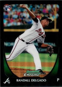 RANDALL DELGADO 2011 Bowman Chrome ROOKIE REFRACTOR RC #186 Braves - Picture 1 of 2