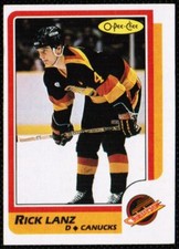1986-87 O-Pee-Chee Rick Lanz Vancouver Canucks #179