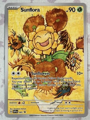 Pokémon Van Gogh Sunflora Custom Card - Image 1 of 2