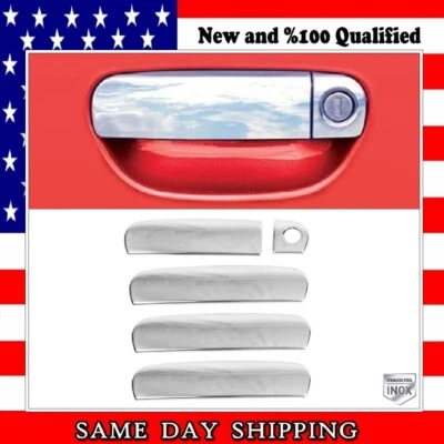 Cubierta de manija de puerta cromada inoxidable 4 puertas para AUDI A3 / A3 QUATTRO HB 2006 a 2008 Foto 1 de 4
