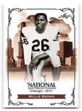 2013 Leaf National Convention #N-WB1 WILLIE BROWN Oakland Raiders NICE CARD !!!