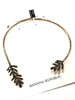 Banana Republic Women's Enamel Leaf Open End Collar Necklace NWT 48 - Image 1 of 2
