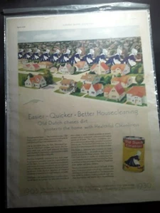 Original 1930 Old Dutch Cleanser Magazine Ad 'Easier - Quicker - Better ' - Imagen 1 de 1