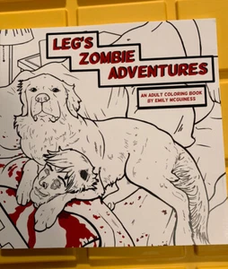 Creepy Crate Exclusive Leg’s Zombie Adventures Malbuch für Erwachsene NEU - Bild 1 von 2