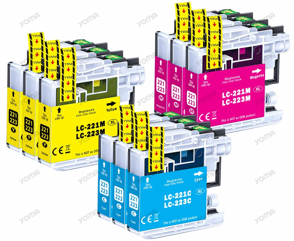 Patronen Kompatibel für BROTHER LC-223 XL DCP-J4120DW MFC-J480DW J4620DW J5320DW - Bild 1 von 4