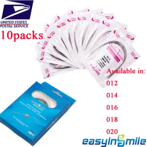 Dental Orthodontic NITI Arch Wire Teeth Braces Super Elastic Archwire 10packs US - Picture 1 of 10