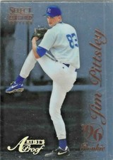 JIM PITTSLEY 1996 SELECT CERTIFIED ARTIST PROOF #124 KANSAS CITY ROYALS