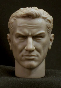 SCULTURA TESTA IN RESINA PERSONALIZZATA NON DIPINTA, action figure scala 1/6 ... - Imagen 1 de 2