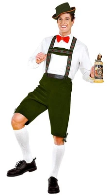 Disfraz de Hansel para hombre verde estándar Oktoberfest traje bávaro para adulto Foto 1 de 3