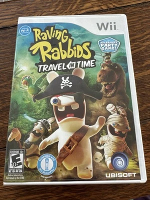 WII RAVING RABBIDS TRAVEL IN TIME GAME ACTION ADVENTURE FAMILY FUN - Image 1 of 4