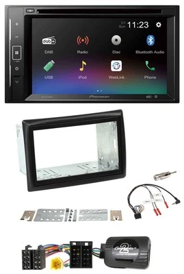 Pioneer Bluetooth Lenkrad USB 2DIN DAB DVD Autoradio für Renault Megane II 2005- - Bild 1 von 4