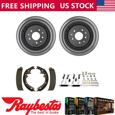 Kit de herrajes de tambores de freno delanteros y zapatas de freno para Chevrolet Corvette 1956-1962 Foto 1 de 4