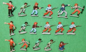 1966 Marx Guerrilla Warfare Miniature Playset Viet Cong Troops...17 in 7 Poses - Picture 1 of 3