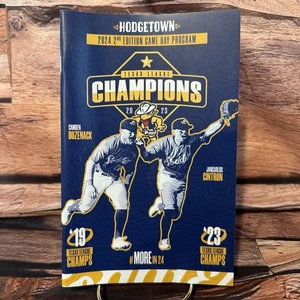 Programa Hodgetown Game Day 2024 - Amarillo Sod Poodles 2023 Campeones de la Liga de Texas - Imagen 1 de 3