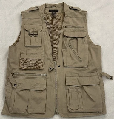 Chaleco de safari Banana Republic para hombre L fotógrafo senderismo pesca viaje utilitario Foto 1 de 4