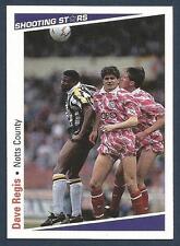 SHOOTING STARS-1991-92- #212-NOTTS COUNTY-DAVE REGIS-*ROOKIE* CARD