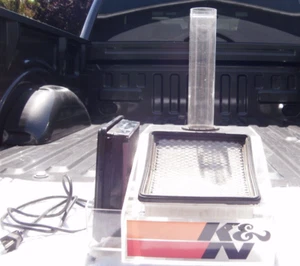 K & N AIR FILTER FLOW DISPLAY RARE DEMONSTRATOR ADVERTISEMENT  - Picture 1 of 5