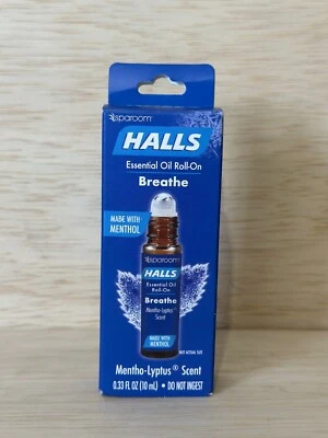 SpaRoom 0,33 OZ - Halls Breathe Mentho Lyptus aroma aceite esencial enrollable Foto 1 de 4