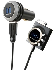Monster Icar-Play Fil Transmetteur Fm Aux Kfz Pkw pour Apple IPHONE 4s 4 & Ipod - Photo 1/1
