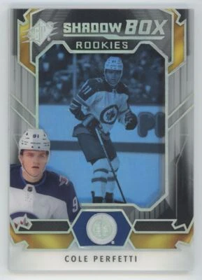 2021-22 SPx Shadow Box Cole Perfetti Rookie Winnipeg Jets #SB-23 - Image 1 of 2