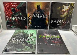 Batman Damned #1B-2A-2B-3A-3B-Jim Lee Varianten Erstdrucke-ungelesen--NM - Bild 1 von 1