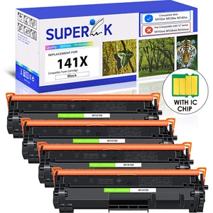4PK W1410X Compatible HP Toner Cartridges with M110w MFP M139w M140w Not for *e - Afbeelding 1 van 24