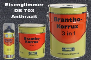 Brantho-Korrux 3in1 DB 703 Anthrazit - Eisenglimmer Lack - Spray / 750 ml / 5 L - Bild 1 von 3