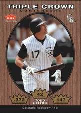 2006 Fleer Tradition Triple Crown Contenders #TC8 Todd Helton - NM-MT