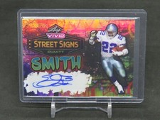 2023 LEAF VIVID FOOTBALL EMMITT SMITH STREET SIGNS AUTO /10 DALLAS COWBOYS NQ