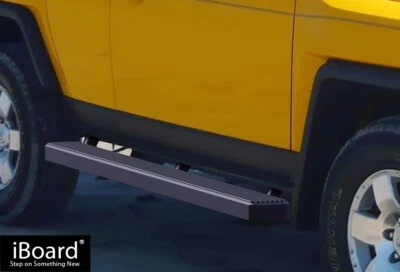 Escalones laterales iBoard negros premium de 5" aptos para Toyota FJ Cruiser 07-14 Foto 1 de 4